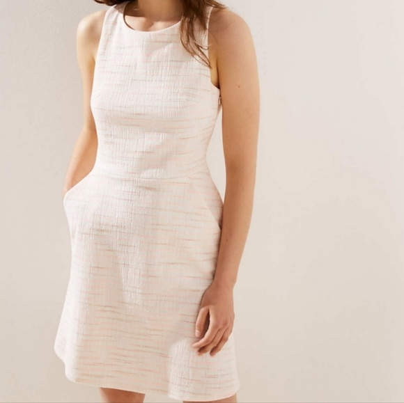 NWT LOFT CROSS-BACK DRESS - Picture 2 of 4